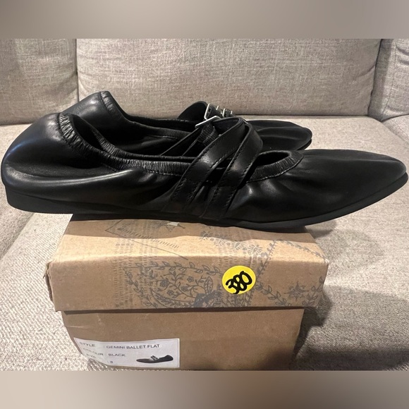 women's free people Gemini black ballet flats size 8 - Picture 8 of 9